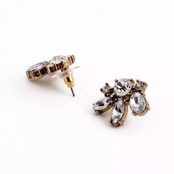 NEW-Statement Earrings-Bridal- STUD EARRINGS CRYSTAL #311 - Picture 2 of 3